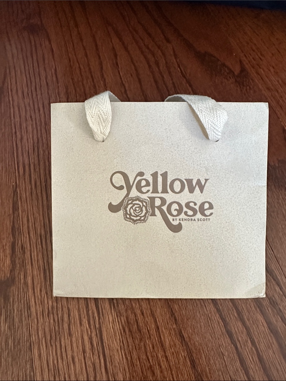 1 Kendra Scott Yellow Rose Gift Tote small empty